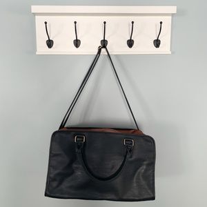 Atmosphere Two Tone Leather Travel Duffle Bag NWOT